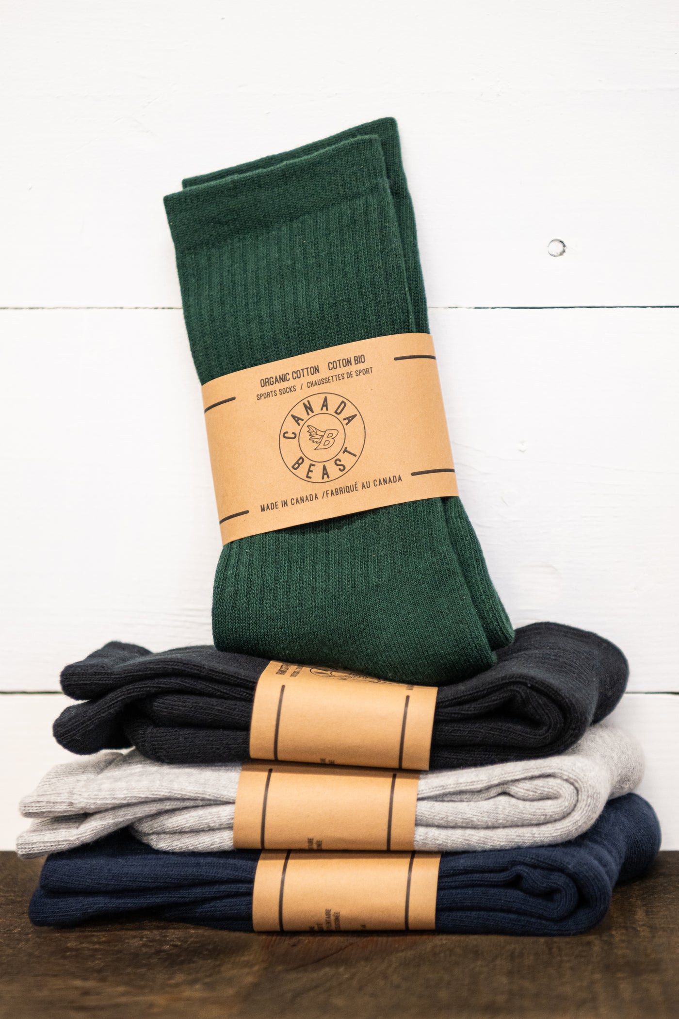 Organic Hunter Green Socks