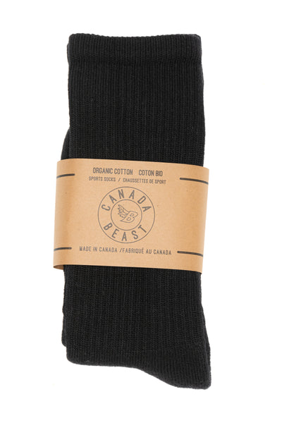 Organic Black Socks