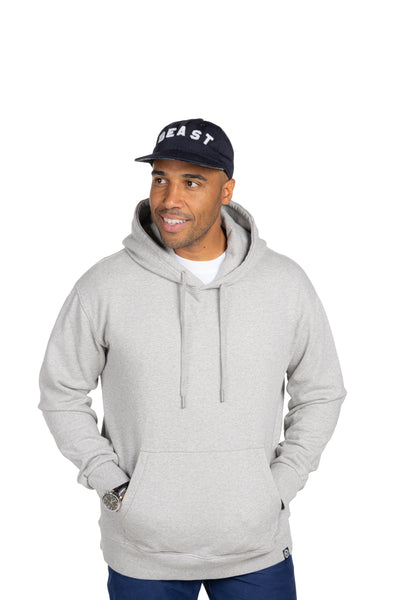 Unisex 100 % Premium Organic Cotton Gray Hoodie