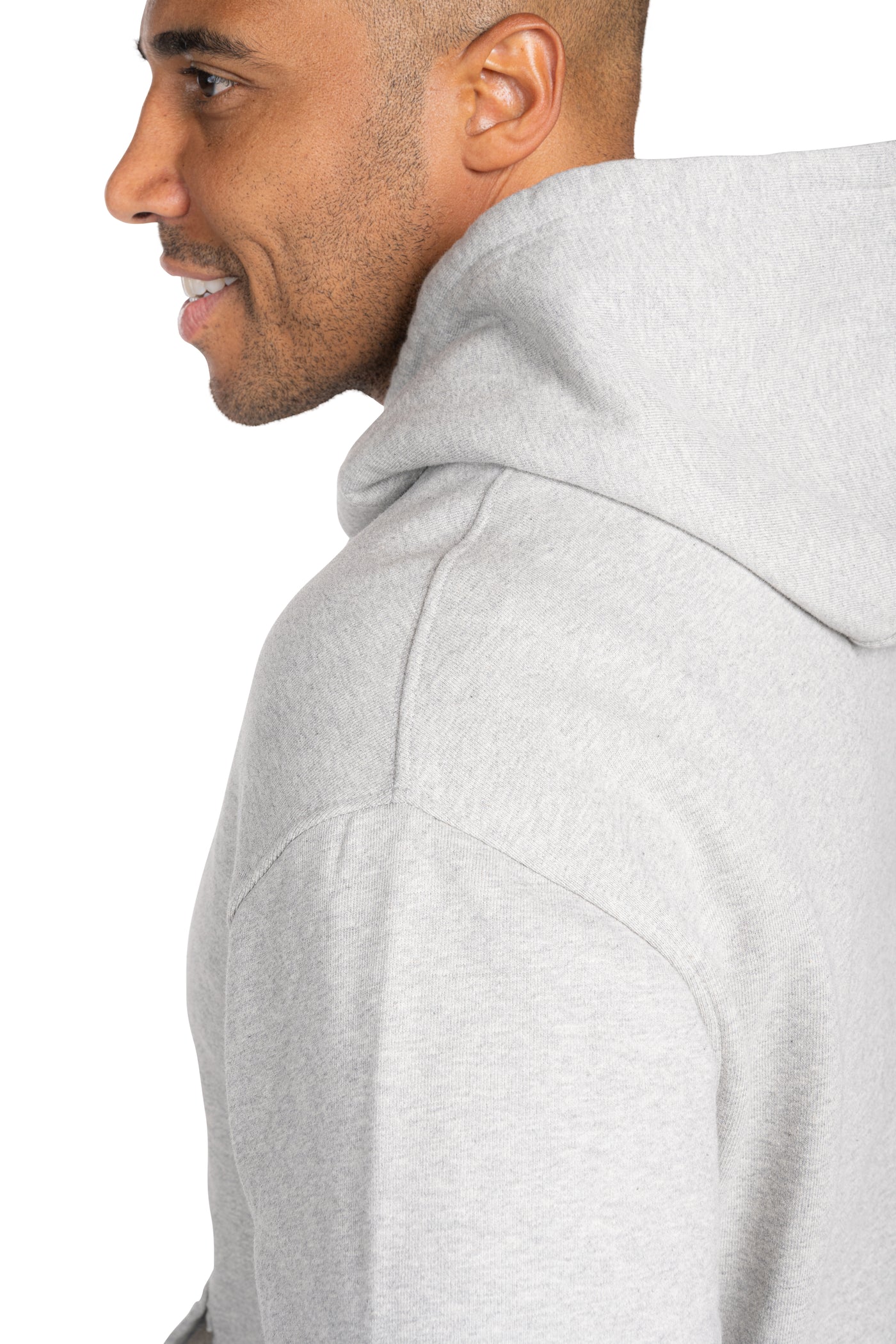 Unisex 100 % Premium Organic Cotton Gray Hoodie